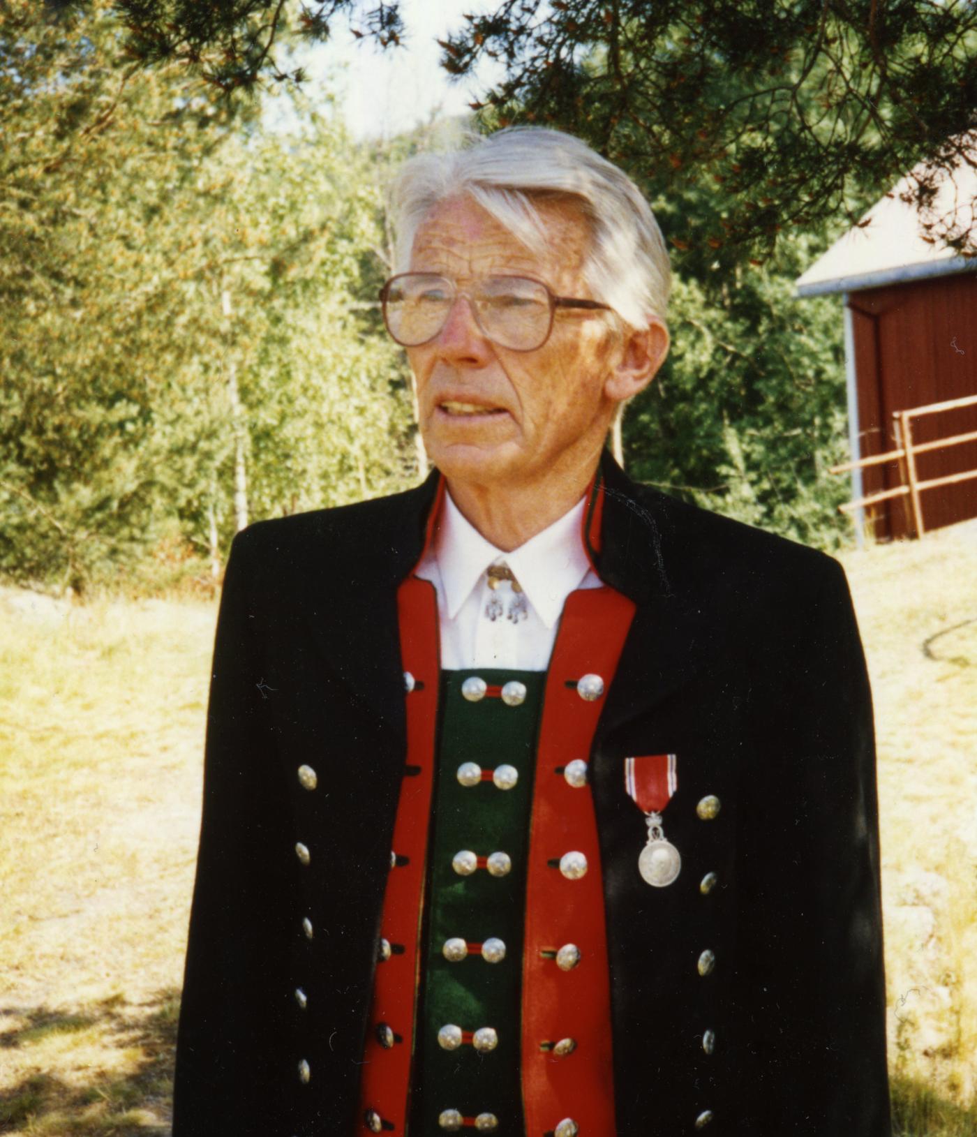 Olav Pedersen fotografert i Setesdal i 1987