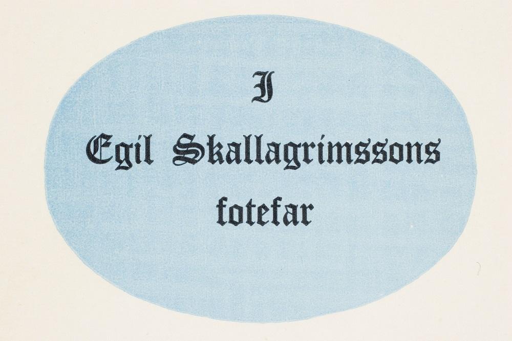 Framsida på programmet for turen med  reiseruta og eit utval av norske og islandske songar.